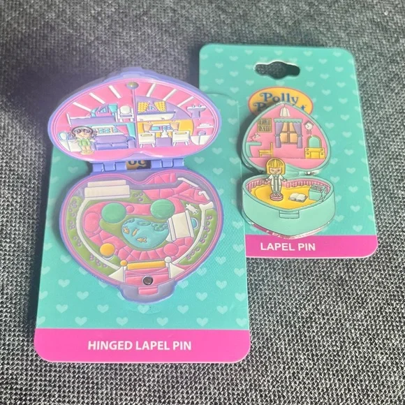 NWT! POLLY POCKET PINS! ADORABLE. SOLD OUT LIKE HOTCAKES IN STORE/ONLINE! 5 ⭐️! - Picture 3 of 10